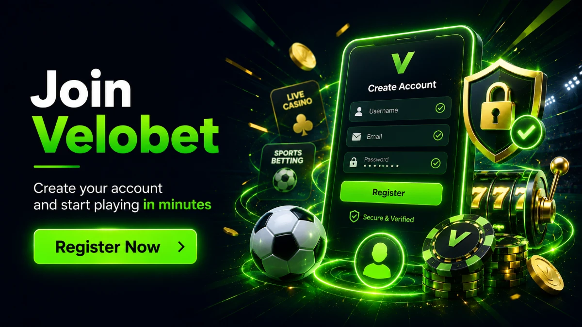 velobet registration banner